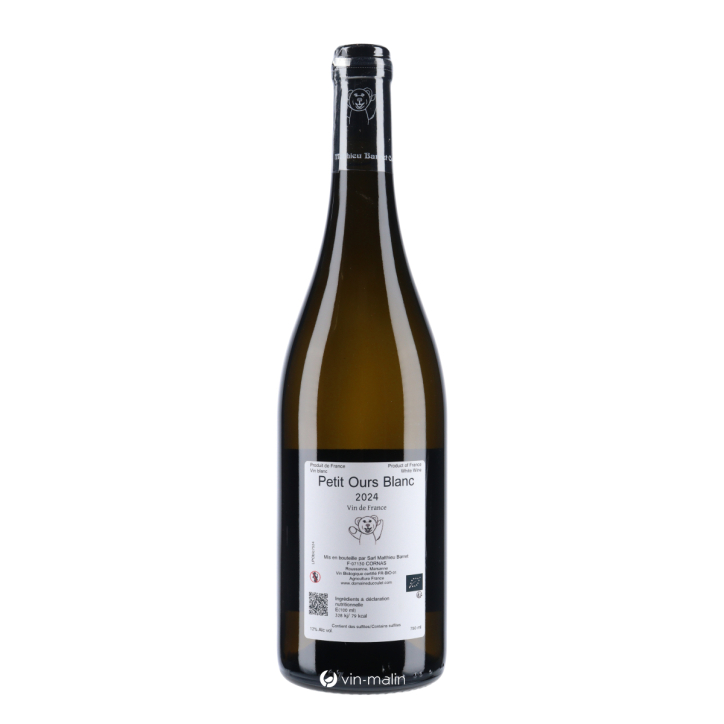 Matthieu Barret Vin de France "Petit Ours" Blanc 2024