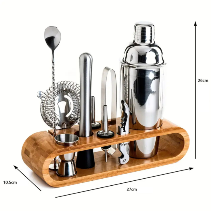 Set Cocktail complet avec shaker et accessoires – Coffret barman Premium