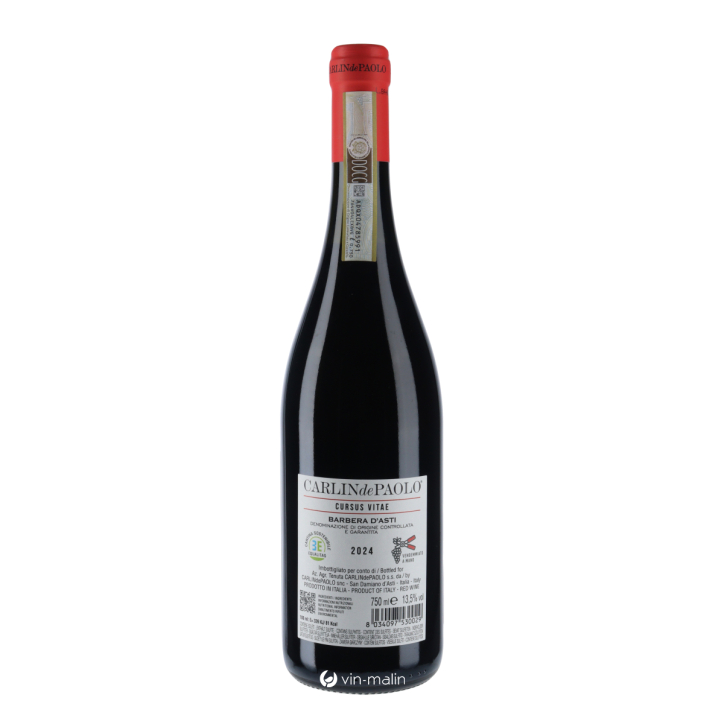 Domaine Carlin De Paolo Barbera D'Asti "Cursus Vitae" 2024