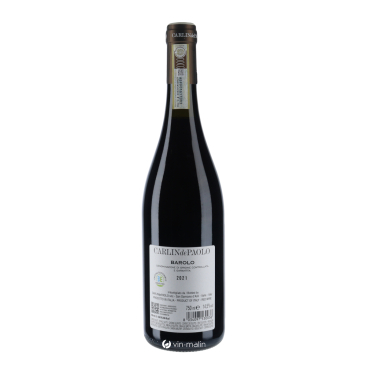 Carlin De Paolo Barolo Rouge 2021 - vins rouges d'Italie | Vin-malin