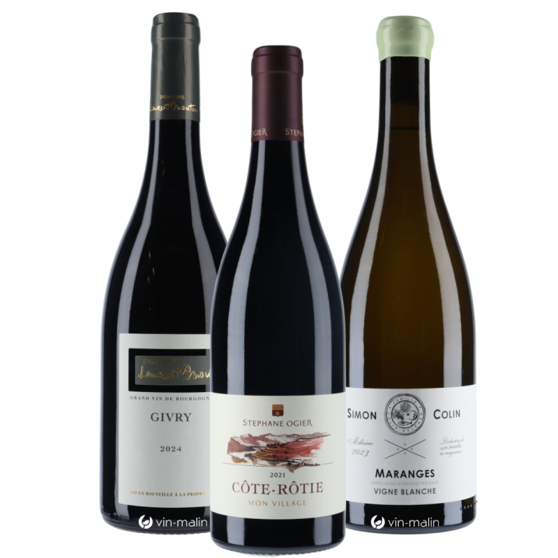 Coffret BBQ 100% Terroir – Côte-Rôtie, Maranges & Givry pour grillades | Vin Malin