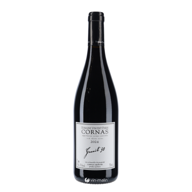 Vincent Paris - Cornas Granit 30 Rouge 2024 - vin du Rhône | Vin Malin