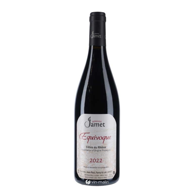 Jamet - Côtes du Rhône Équivoque 2022 - vin rouge du Rhône | Vin Malin