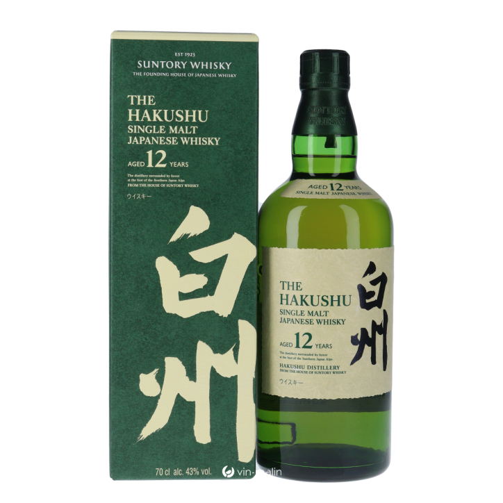 The Hakushu Single Malt Japanese Whisky 12 ans 43 °