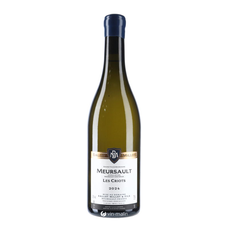 Ballot-Millot Meursault Les Criots Blanc 2024 - Bourgogne | Vin Malin