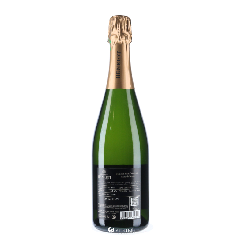 Champagne Henriot Blanc Souverain - Blanc de Blancs Brut | Vin-malin