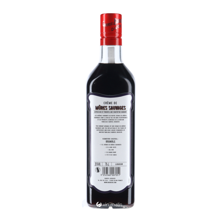 Gabriel Boudier Crème de Mûres sauvages Gabriel Boudier Crème de Mûres sauvages