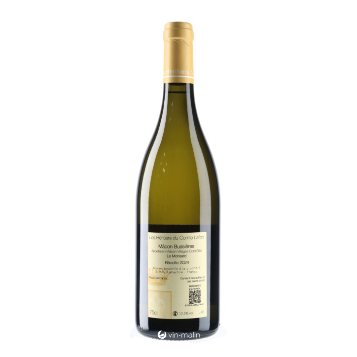 Les Héritiers du Comte Lafon Mâcon-Bussières "Le Monsard" blanc 2024 Les Héritiers du Comte Lafon Mâcon-Bussières "Le Monsard" blanc 2024
