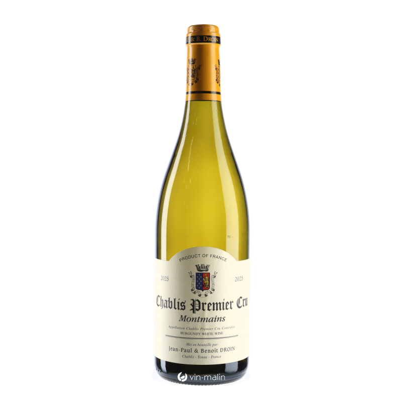 Jean-Paul et Benoît Droin Chablis Montmains 1er Cru 2025 | Vin Malin