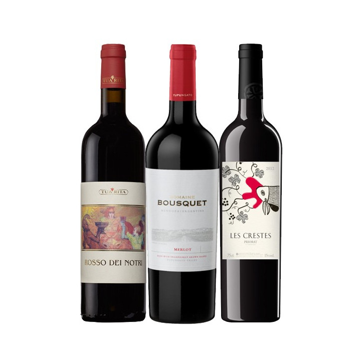 Coffret Découverte "2014 Autour du Monde" 3 bouteilles Coffret Découverte "2014 Autour du Monde" 3 bouteilles