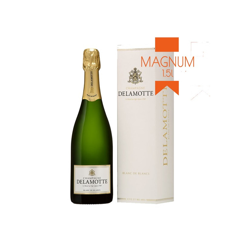 Champagne Delamotte "Blanc de Blancs" Magnum en étui