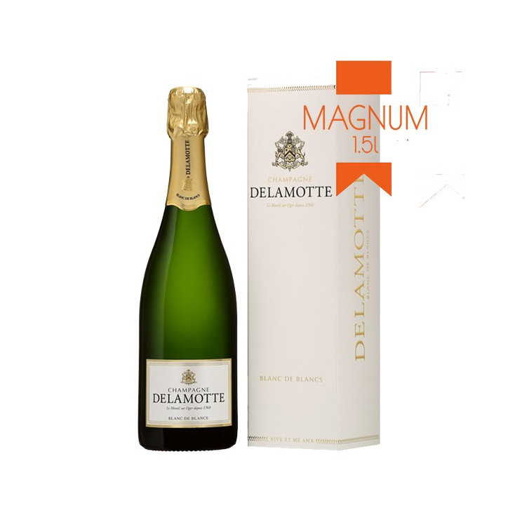 Champagne Delamotte "Blanc de Blancs" Magnum en étui