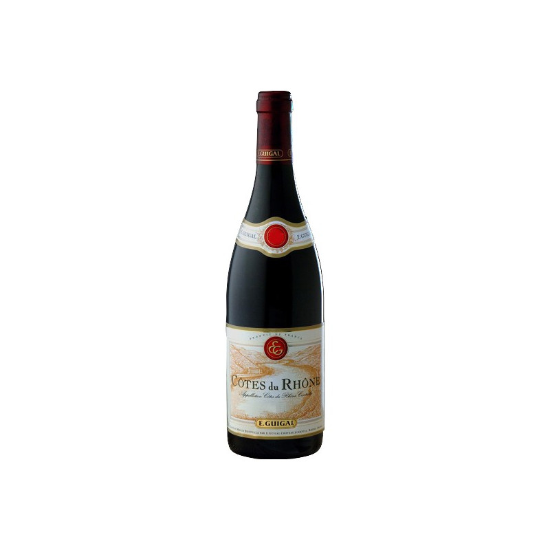 Côtes du Rhône 2013 - vin rouge Maison E. Guigal. 