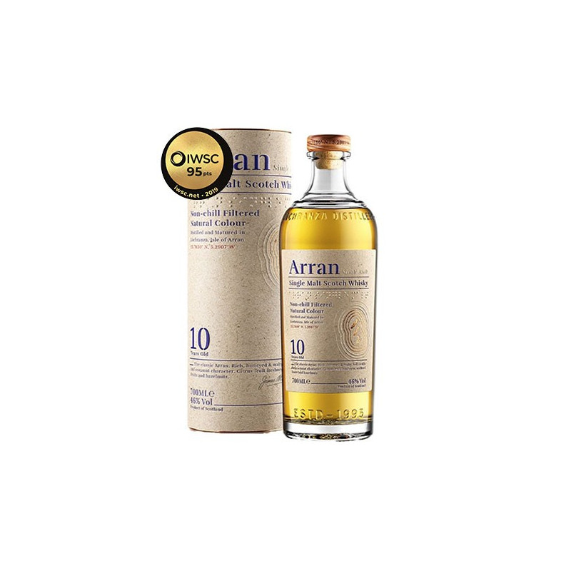 Whisky Arran 10 ans 46% des Highlands Whisky Ecosse| www.vin-malin.fr