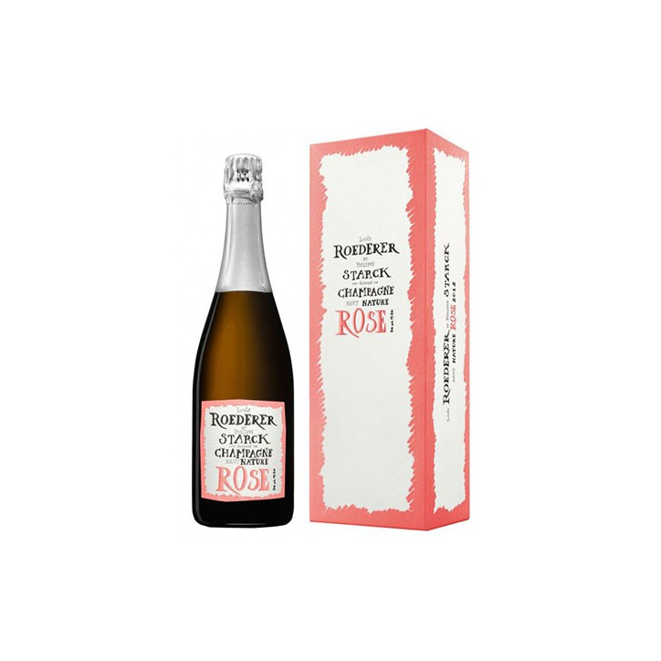 Champagne Louis Roederer Brut Nature Rosé by Starck 2012