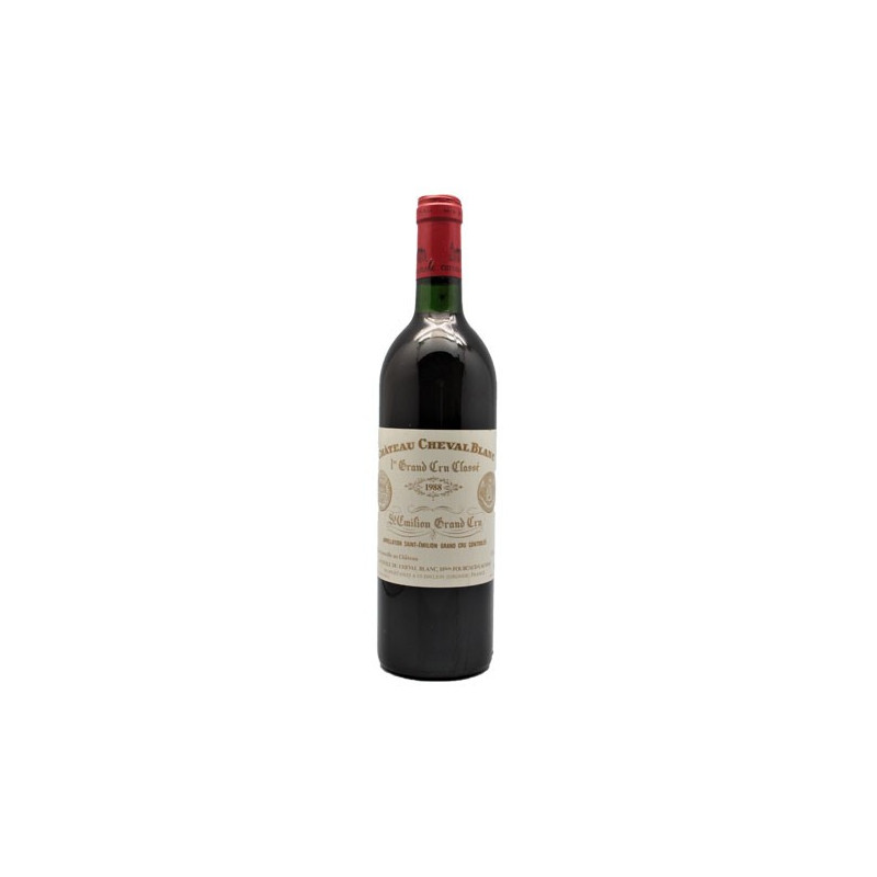 Château Cheval Blanc Grand cru de Saint Emilion Bordeaux 1988 Vin Malin