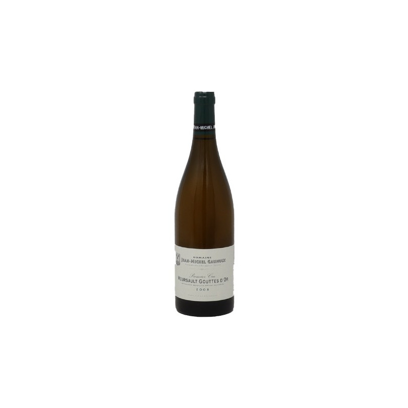 Domaine Gaunoux Meursault 1er cru goutte d'or 2008 vin Malin
