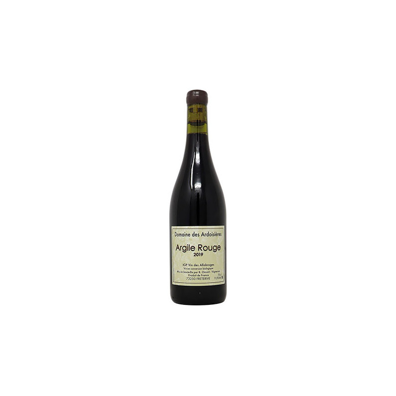 "Argile" rouge 2019 - Domaine des Ardoisières "Argile" rouge 2019 - Domaine des Ardoisières