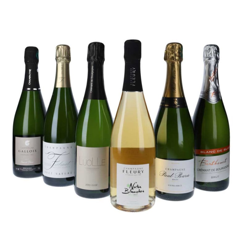 Coffret bouteilles de vins "Ca pétille" spécial Champagne & Crémant