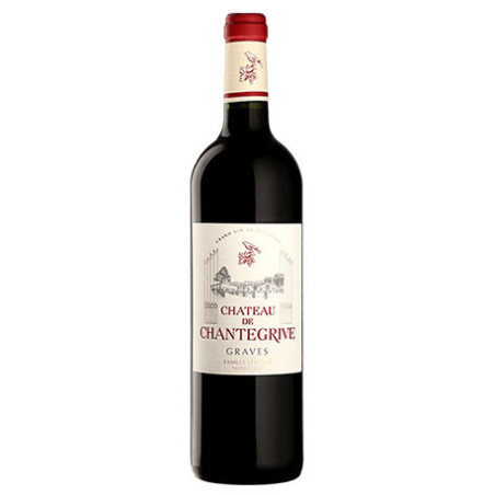 Graves Château de Chantegrive rouge 2018 - Vin rouge de Bordeaux