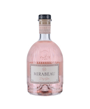 Mirabeau Dry Gin Rosé 43° - Gin rosé produit en France | Vin-Malin.fr
