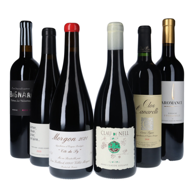 Coffret vins spécial "Vins rouges en été" 6 bouteilles | Vin-Malin.fr 