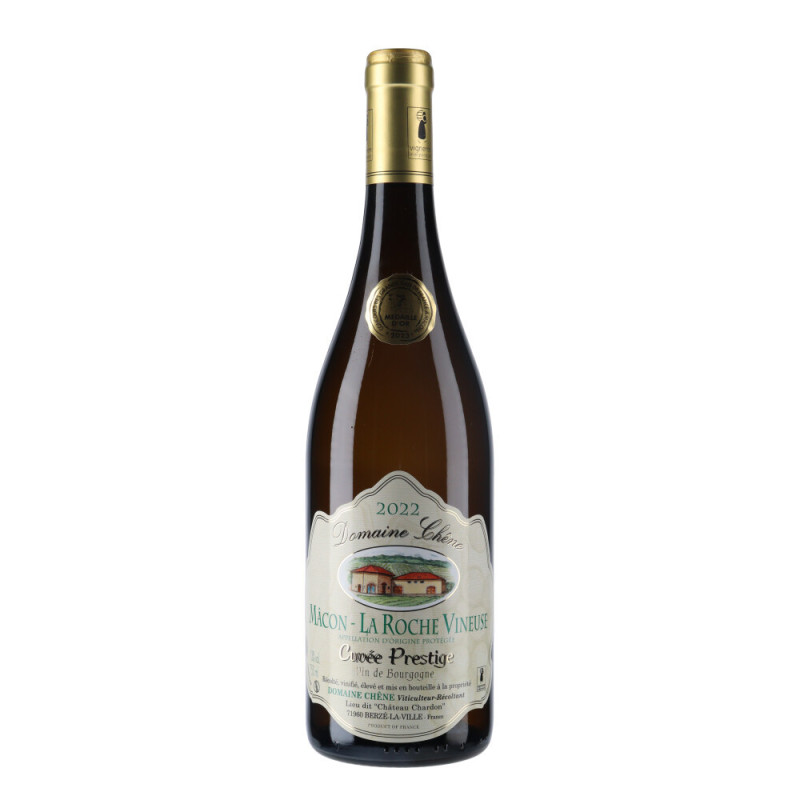 Domaine Chêne - Mâcon La Roche Vineuse Cuvée Prestige 2022 - vin blanc