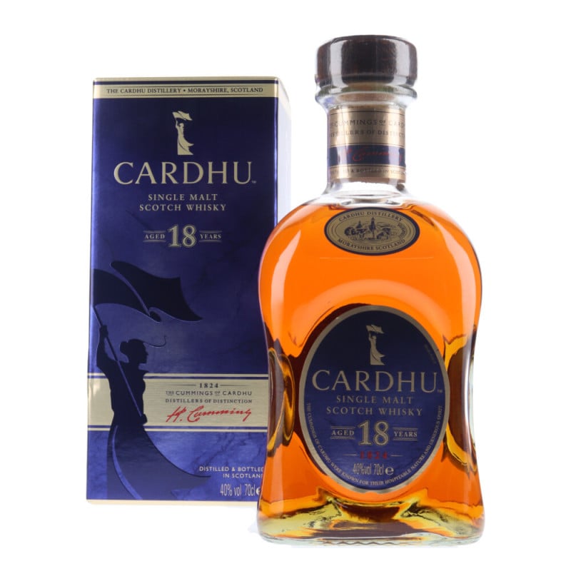 Achat de Whisky Cardhu 18 ans 70cl vendu en Etui sur notre site