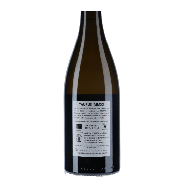 Domaine de L'Ecu Vin de France "Taurus" 2020 Domaine de L'Ecu Vin de France "Taurus" 2020