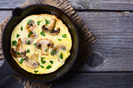 Recette oeufs brouillés aux cepes