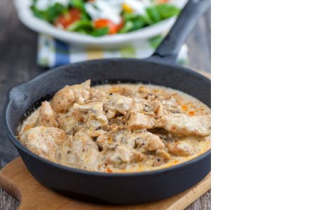 Recette Suprême de volaille aux cèpes et sauce à la crème