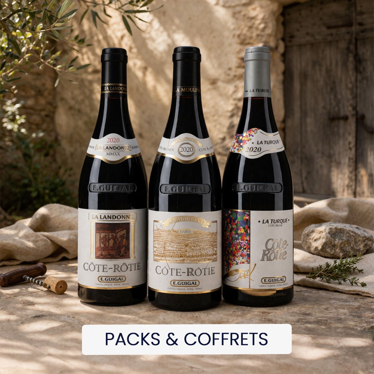 Coffrets bouteilles de vins