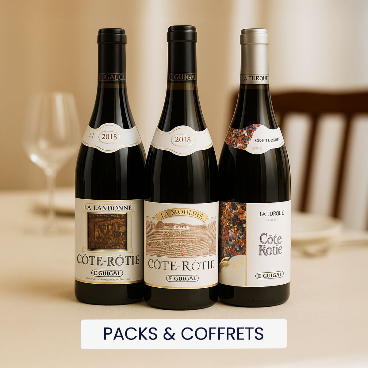Coffrets bouteilles de vins