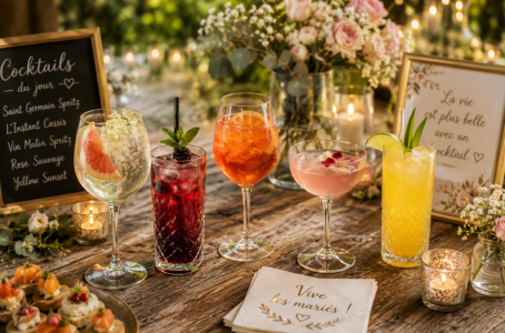 Les meilleurs cocktails pour un mariage élégant et original