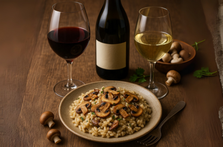 Vins & Risotto aux champignons : l’accord 100% umami