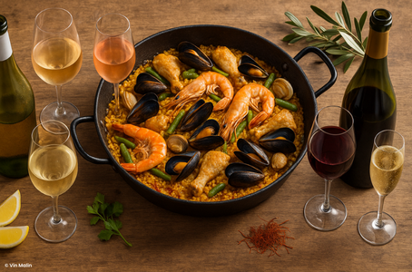 Accords vins & paella : quel vin servir avec une paella (mer, valenciana, mixte, negra) ?